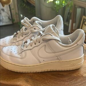 Nike Air Force 1 White Sneakers. Womens size 6.5